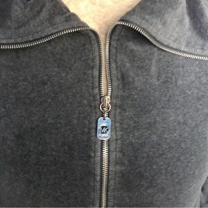 Michael Kors Gray Zip-Up Cardigan